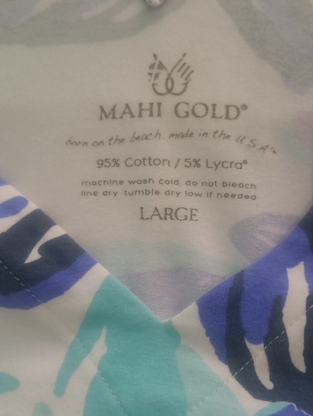 MAHI GOLD White Mini Dress with Blue, Aqua & Lilac Floral Print - Picture 7 of 8